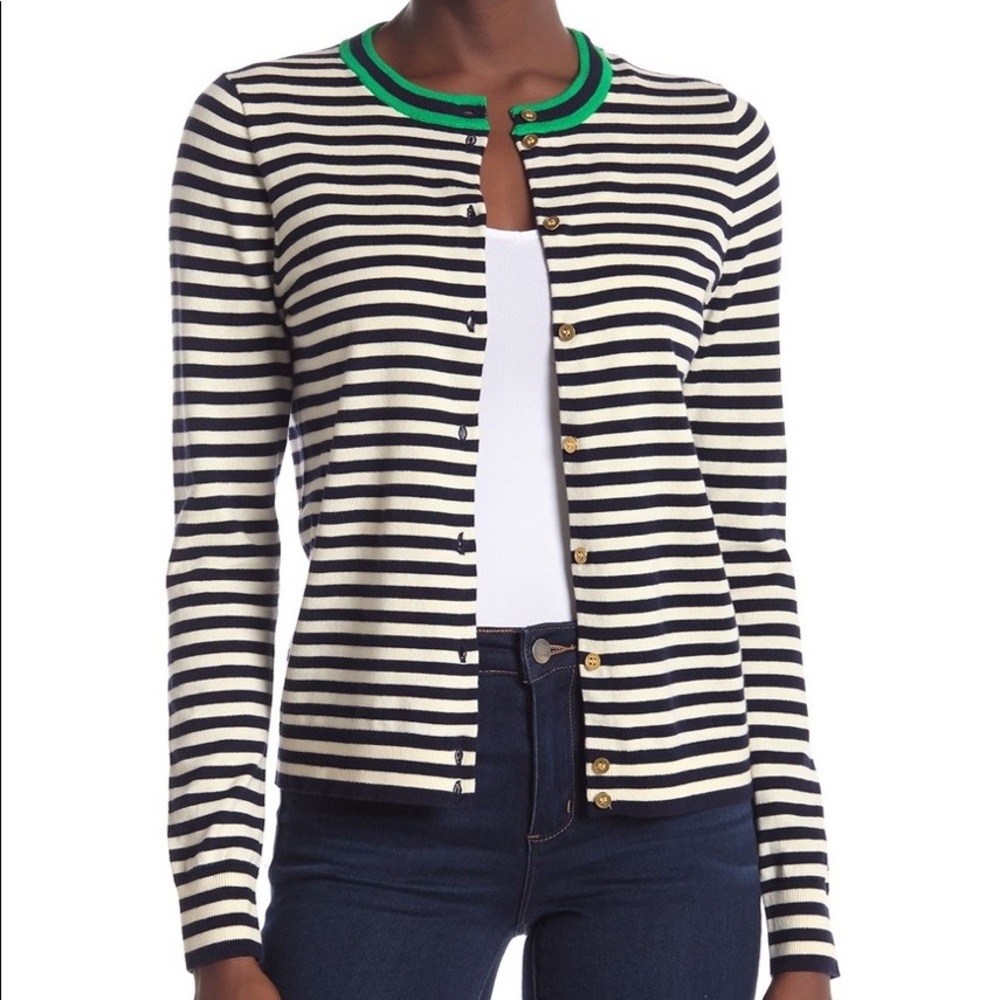 J. Crew Caryn Stripe Cardigan